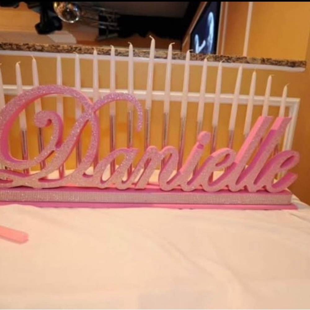 Pink Personalized Name Sign